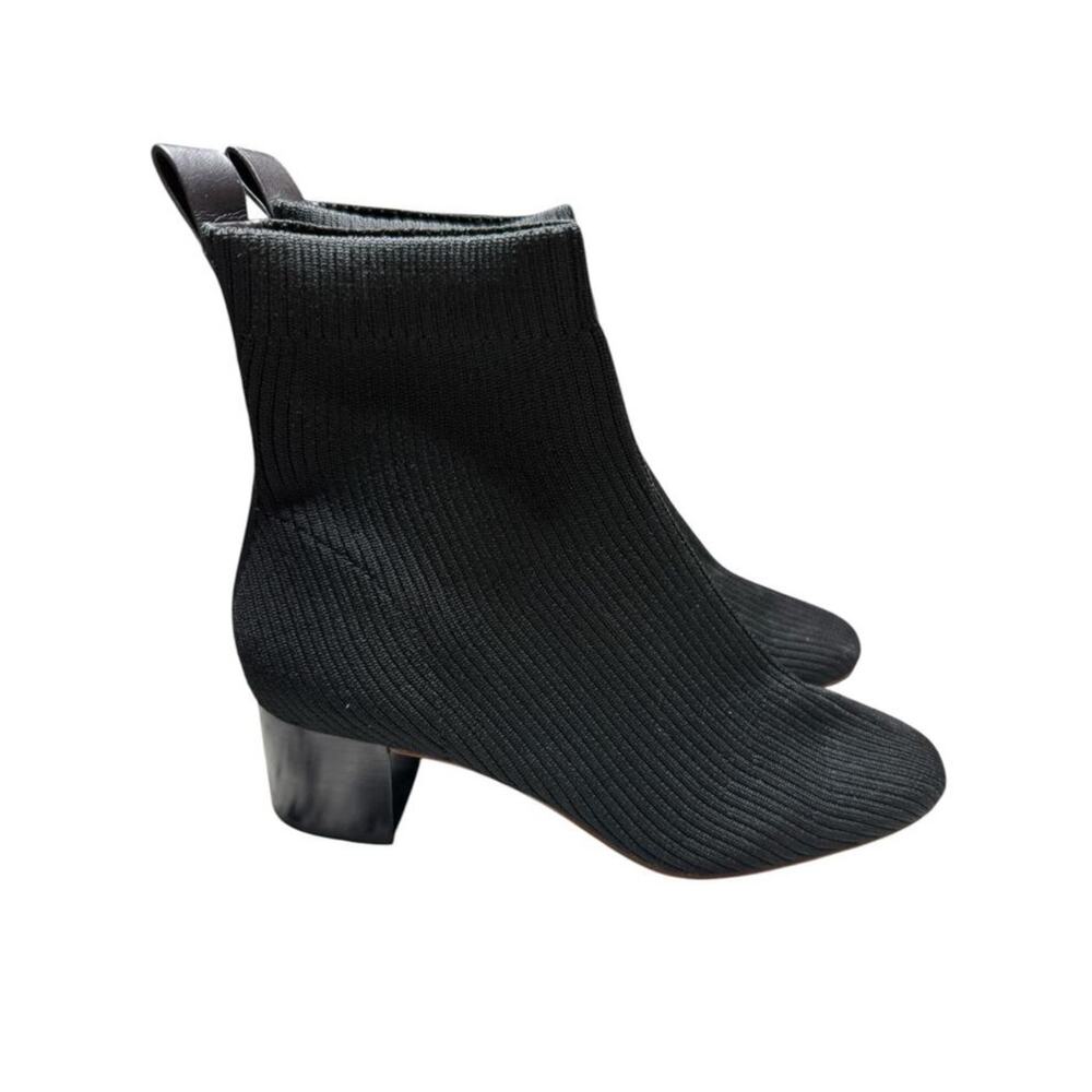 Everlane The Glove Boot Women 7 Black Rib Knit Ankle ReKnit Minimalist Staple